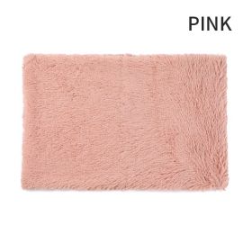 Dog Bed And Extra Matching Cover Sheet Dog Crate Pad Ultra Soft Dog Bed Mat Washable Pet Kennel Bed With Non-Slip Bottom Fluffy Plush Sleeping Mat For (Color: pink, size: 2XL)