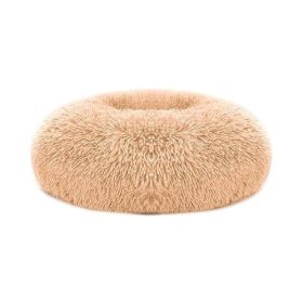 Soft Warm Puppy Cat Bed Dog Cozy Nest for S/M Dog (Color: Apricot Yellow, size: O/S)