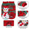 Pet Christmas Turtleneck Sweater Dog Cat Christmas Clothes Snowman Stripes Costume Winter Holiday Sweater for Small Medium Kitten Puppy Cats Dogs